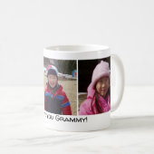 3 Foto We Love You Grammy Koffiemok (Voorkant rechts)