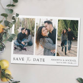 3 Foto Weddenschap Save the Date Magnet