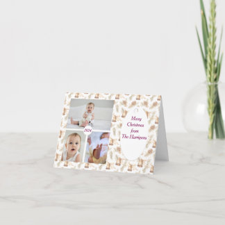 3 Foto Zachte Neutrale Kerst Kaart