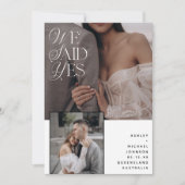 3 foto zeiden we ja wit overlay receptie alleen kaart (Voorkant)