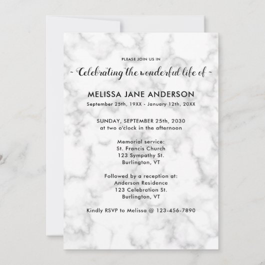 3 Fotobegrafenis op maat van het leven Kaart (Achterkant)