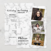 3 Fotobegrafenis op maat van het leven Kaart (Voorkant / Achterkant)