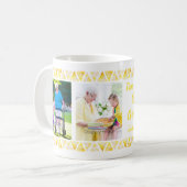 3 Fotocollage, aangepaste typografie - Grote oma Koffiemok (Voorkant links)