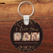 3 Fotocollage-cadeaus voor mam Sleutelhanger (Voorkant)