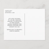 3 Fotocollage Eenvoudig Afstuderen Aankondigingskaart (Achterkant)