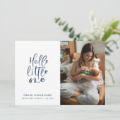 3 Fotocollage Geboorte Stats Moderne Geboorte Aankondiging (Staand voorkant)