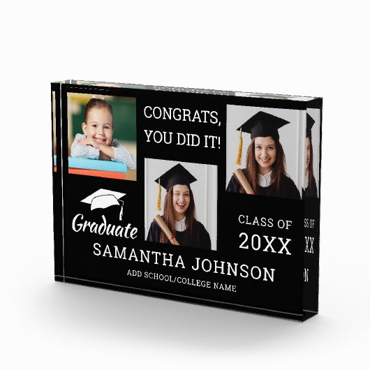 3 Fotocollage Gefeliciteerd Afstudeerder 2025 Zwar Fotoblokken (Rechts)