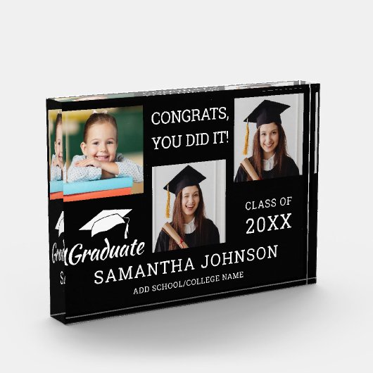 3 Fotocollage Gefeliciteerd Afstudeerder 2025 Zwar Fotoblokken (Links)