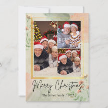 3 fotocollage  groen gouden kerst