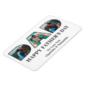 3 Fotocollage Happy Vaderdag Photo Cutout Magneet (Linkerzijde)