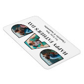 3 Fotocollage Happy Vaderdag Photo Cutout Magneet (Rechterzijde)