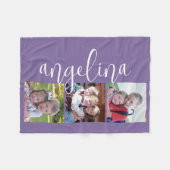 3 Fotocollage KAN achtergrondKLEUR BEWERKEN Fleece Deken (Voorkant (Horizontaal))