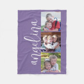 3 Fotocollage KAN achtergrondKLEUR BEWERKEN Fleece Deken (Voorkant)