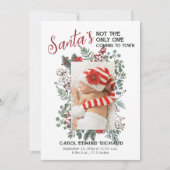 3 Fotocollage Kerst Baby Geboorte Aankondiging (Voorkant)