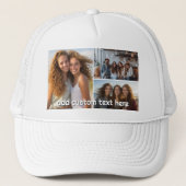 3 Fotocollage met 1 tekstregel Trucker Pet (Voorkant)