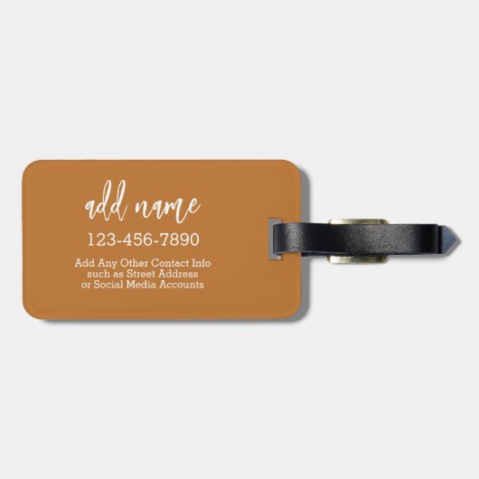 3 Fotocollage met trendy bounce script Bagagelabel (Achterkant horizontaal)