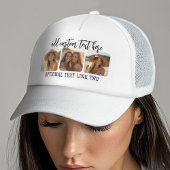3 Fotocollage met trendy bounce script Trucker Pet