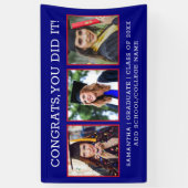 3 Fotocongressen Afstuderen 2023 Blue Afstuderen Spandoek (Verticaal)