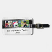 3-Fotofilm gepersonaliseerde foto Bagagelabel (Voorkant horizontaal)