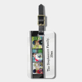 3-Fotofilm gepersonaliseerde foto Bagagelabel (Voorkant verticaal)