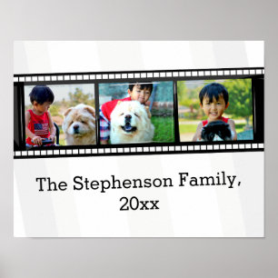 3-Fotofilm gepersonaliseerde foto Poster