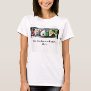 3-Fotofilm gepersonaliseerde foto T-shirt