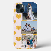 3 Fotogoud harten Hoesje-Mate iPhone Case (Achterkant)