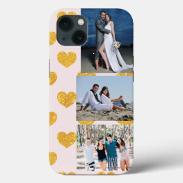 3 Fotogoud harten Hoesje-Mate iPhone Case