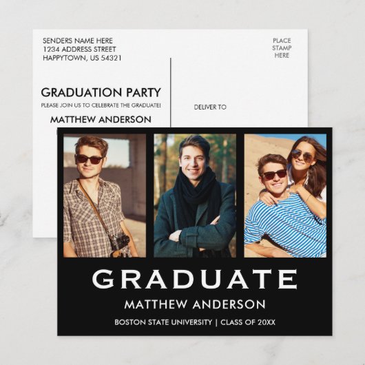 3 Fotogradatiepartij Moderne uitnodiging