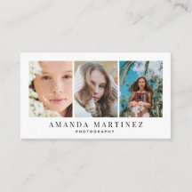 3 Fotografie Wit minimalistisch Visitekaartje