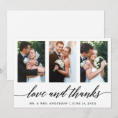 3 Fotokalligrafie Liefde en Bedankt bruiloft (Voorkant / Achterkant)