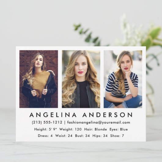 3 Fotomodel Actor Comp Kaart WAT (Staand voorkant)