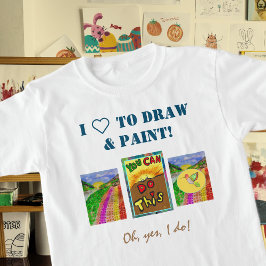 3-Fotopanel en tekst aanpassen Sjabloon T-shirt