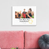 3 Fotoraster Kinder Happy Family Sunny Yellow Quot Canvas Afdruk (Insitu (Woonkamer))