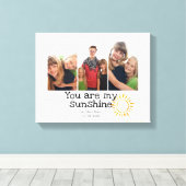 3 Fotoraster Kinder Happy Family Sunny Yellow Quot Canvas Afdruk (Insitu (Houten vloer))