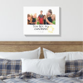 3 Fotoraster Kinder Happy Family Sunny Yellow Quot Canvas Afdruk (Insitu (Slaapkamer))