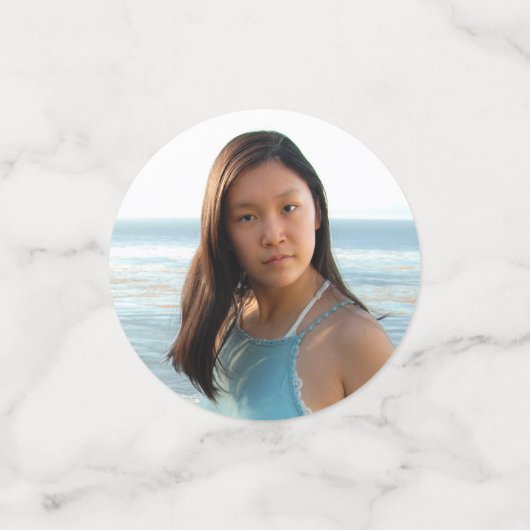 3 Fotoroze roze roze roodbruine glitterscript Confetti (Kleine voorkant)