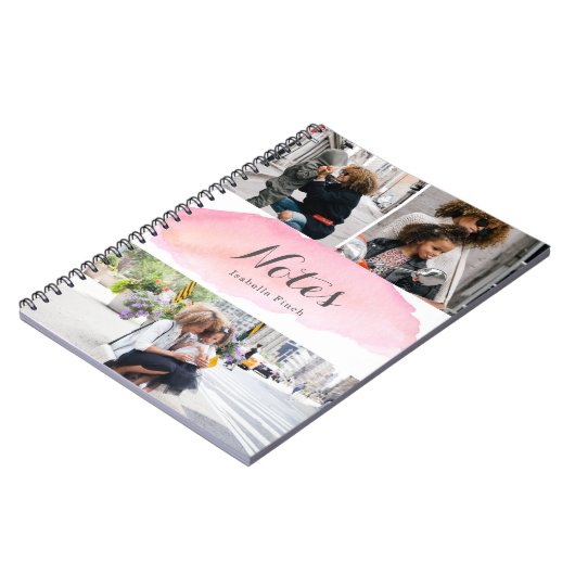 3 Fotoroze Waterverf Notitieboek (Linkerzijde)