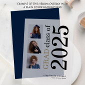 3 foto's 2025 Afstuderen Aankondiging Vellum