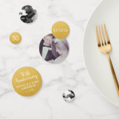 3 Foto's 50th Gold Wedding Jubileum Party Confetti (Groep)