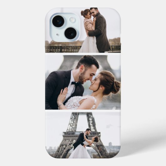 3 Foto's aangepaste collage Case-Mate iPhone Case (Achterkant)