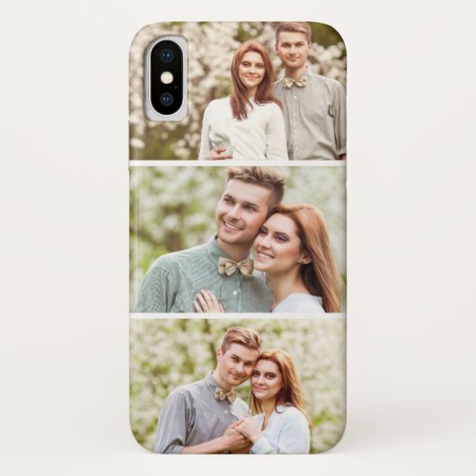 3 foto's | Aangepaste fotocollage Case-Mate iPhone Case (Achterkant)