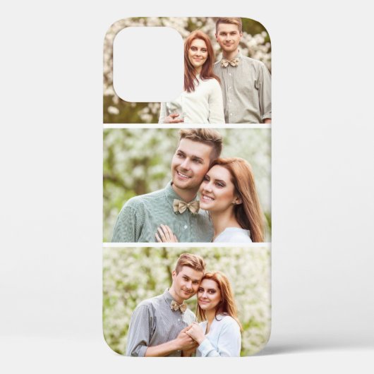 3 Foto's | Aangepaste fotocollage Case-Mate iPhone Case (Achterkant)