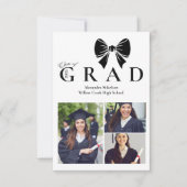 3 Foto's Black Bow Afstudeerfeest Aankondiging (Voorkant)