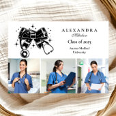 3 Foto's Black Bow Nursing School Afstuderen Aankondiging