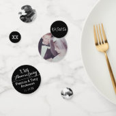 3 Foto's Black White Wedding Jubileum Party Confetti (Groep)