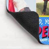 3 Foto's Cute Comic Superheld Fathers Day Muismat (Hoek)