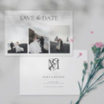 3 Foto's Elegant Classic Wedding Save the Date<br><div class="desc">3 Foto's Elegant Classic Wedding Save the Date</div>