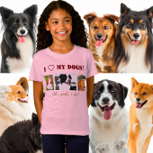 3-foto's en tekst Sjabloon T-Shir personaliseren T-shirt