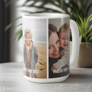 3 foto's en tekst toevoegen - Eenvoudige collage - Koffiemok